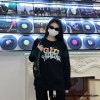 Gucci - Balenciaga Hand Painted Crew-neck Hoodie