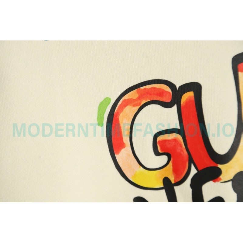  Gucci - Balenciaga Hand Painted Crew-neck Hoodie
