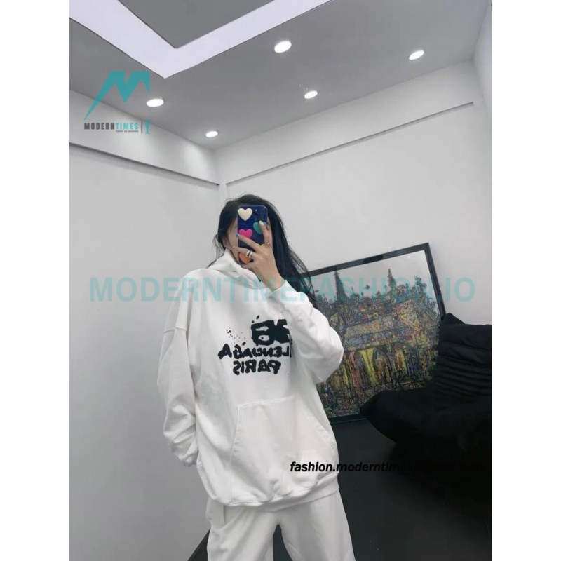 Balenciaga - 23FW Double B Splash Ink Hoodie