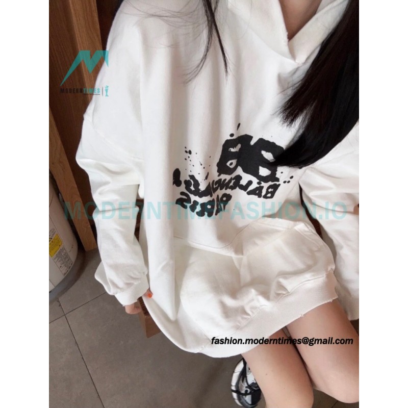 Balenciaga - 23FW Double B Splash Ink Hoodie