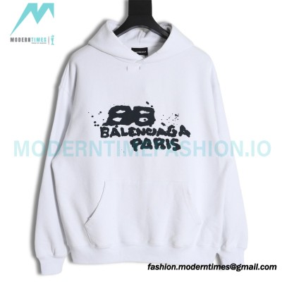 Balenciaga - 23FW Double B Splash Ink Hoodie