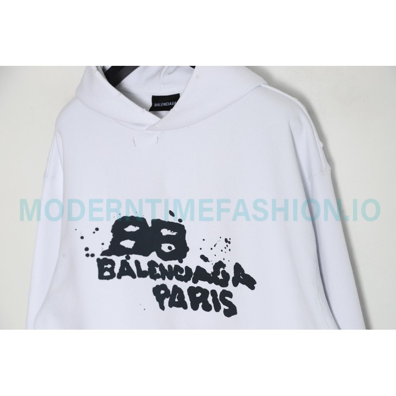 Balenciaga - 23FW Double B Splash Ink Hoodie