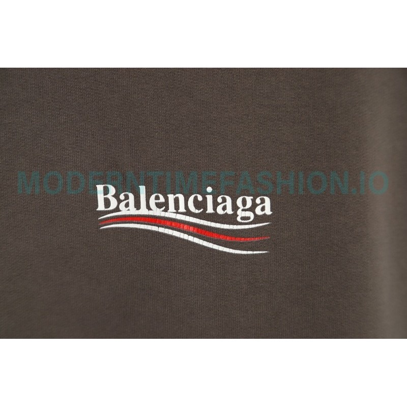 Balenciaga - 23FW Cracked Coke Print Wash Destruction Hoodie