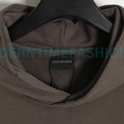Balenciaga - 23FW Cracked Coke Print Wash Destruction Hoodie