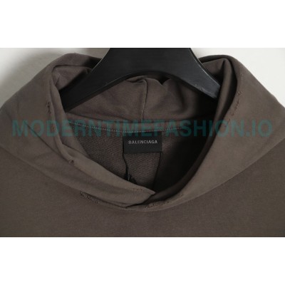 Balenciaga - 23FW Cracked Coke Print Wash Destruction Hoodie