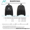 Balenciaga - Gradient Wash Destroys Hand-painted Cursive Lettered Crew-neck Hoodie