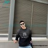Balenciaga - Gradient Wash Destroys Hand-painted Cursive Lettered Crew-neck Hoodie