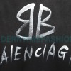 Balenciaga - Gradient Wash Destroys Hand-painted Cursive Lettered Crew-neck Hoodie