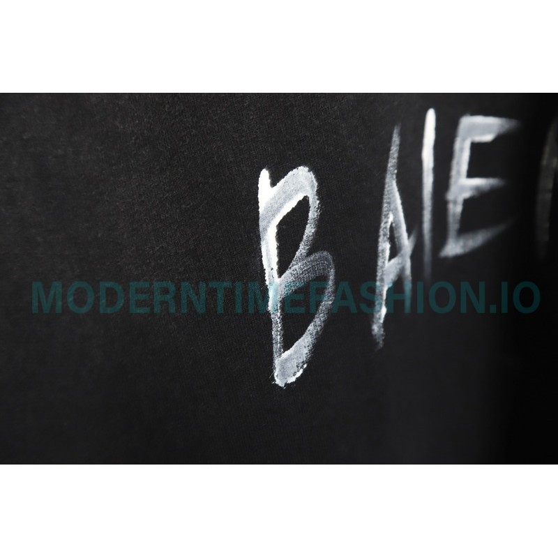 Balenciaga - Gradient Wash Destroys Hand-painted Cursive Lettered Crew-neck Hoodie