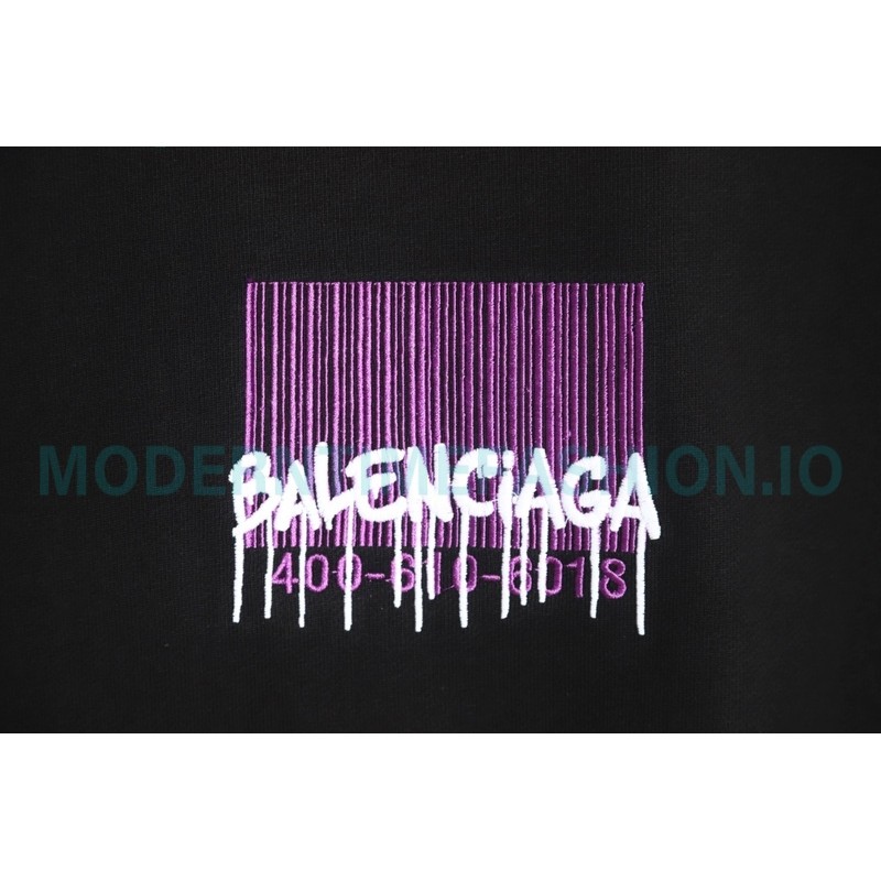 Balenciaga - 23FW Tassel Embroidered Crew Neck Hoodie