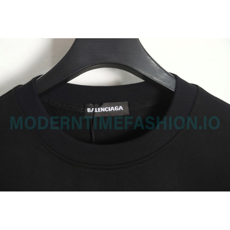 Balenciaga - 23FW Tassel Embroidered Crew Neck Hoodie