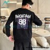 Balenciaga - 23FW Tassel Embroidered Crew Neck Hoodie