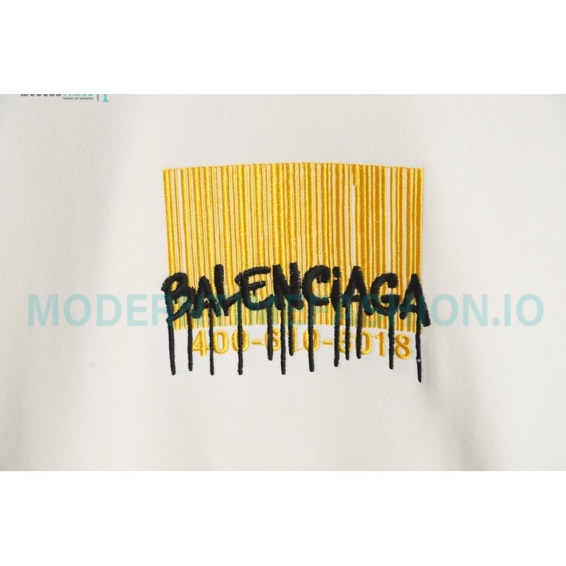 Balenciaga - 23FW Tassel Embroidered Crew Neck Hoodie