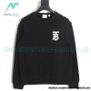 Burberry - 23FW Classic TB Letter Pressure Glue Round Neck Hoodie