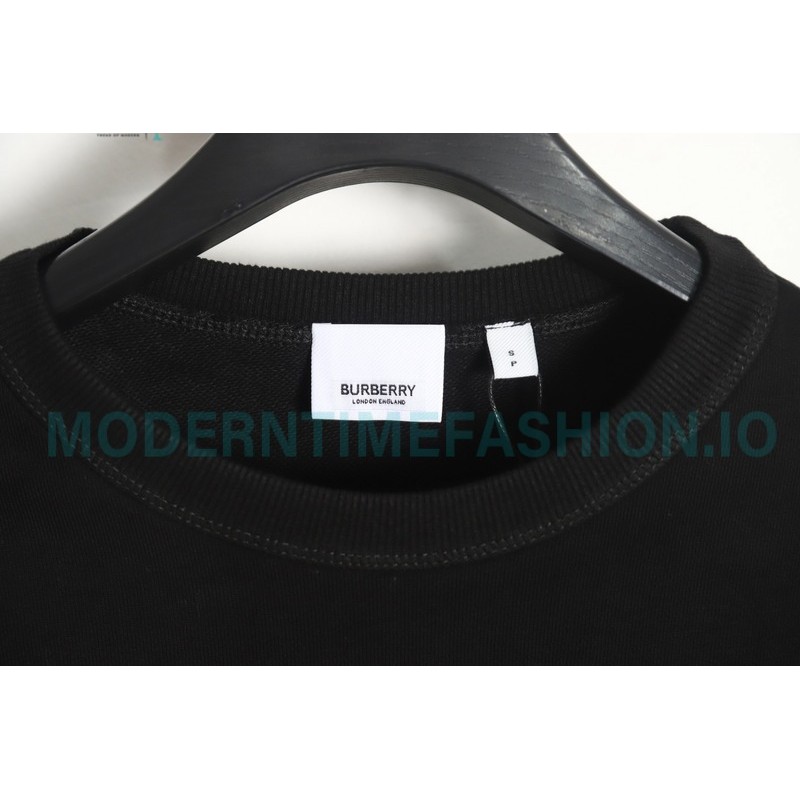 Burberry - 23FW Classic TB Letter Pressure Glue Round Neck Hoodie