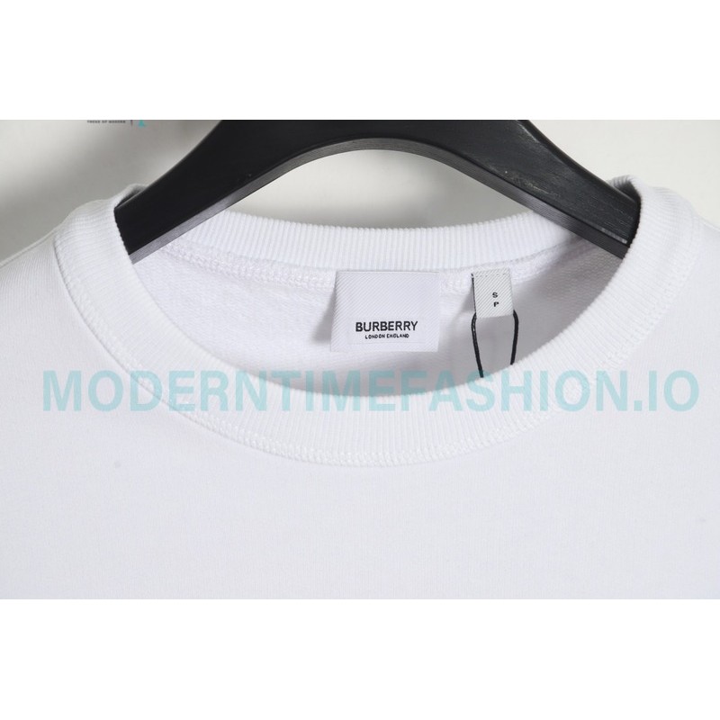 Burberry - 23FW Classic TB Letter Pressure Glue Round Neck Hoodie