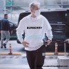 Burberry - Classic Foam Letter Print Round Neck Hoodie