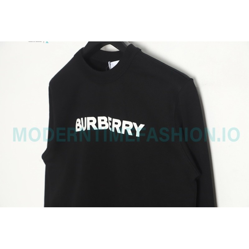 Burberry - Classic Foam Letter Print Round Neck Hoodie