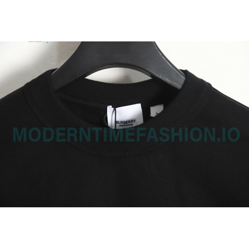 Burberry - Classic Foam Letter Print Round Neck Hoodie