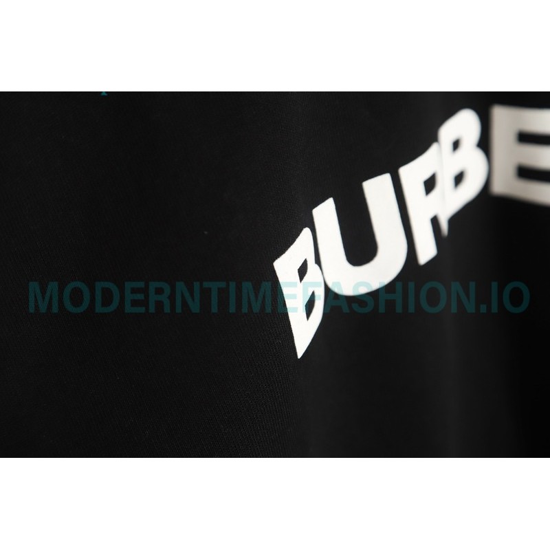 Burberry - Classic Foam Letter Print Round Neck Hoodie