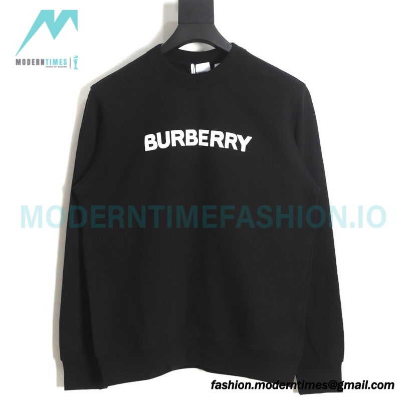 Burberry - Classic Foam Letter Print Round Neck Hoodie