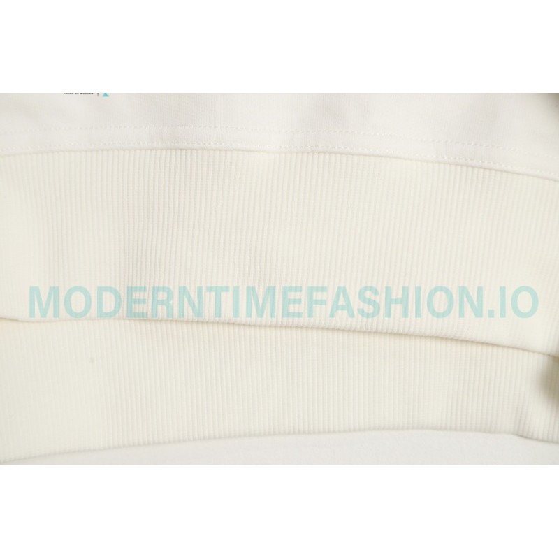 Burberry - Classic Foam Letter Print Round Neck Hoodie