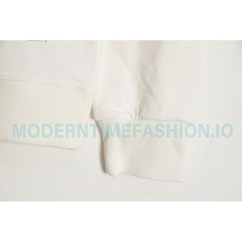 Burberry - Classic Foam Letter Print Round Neck Hoodie