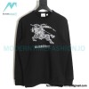 Burberry - 23 New War Horse Equestrian Rider Embroidered Crewneck Hoodie
