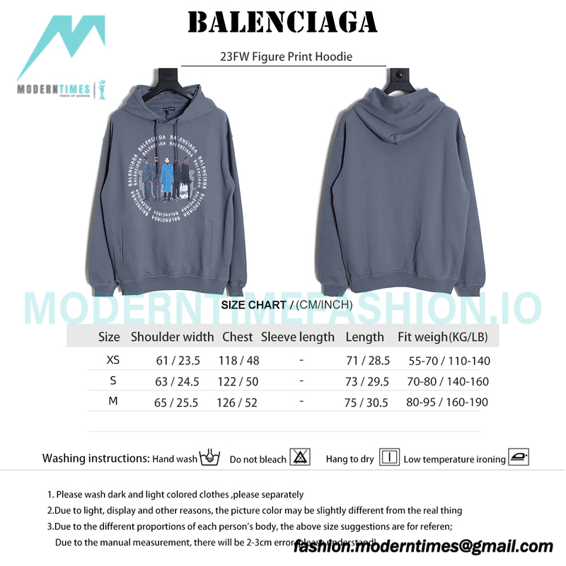 Balenciaga - 23FW Figure Print Hoodie