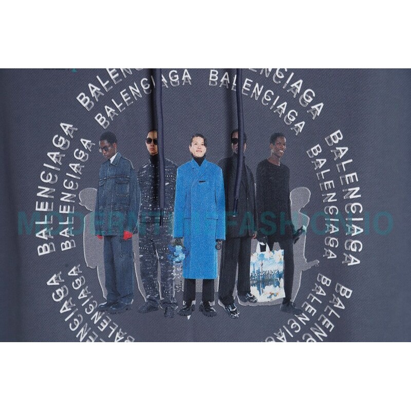 Balenciaga - 23FW Figure Print Hoodie
