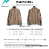 Balenciaga - Khaki Full Print Buckle Hardshell Jacket