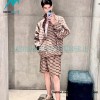 Balenciaga - Khaki Full Print Buckle Hardshell Jacket
