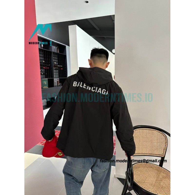 Balenciaga - 23FW Back Letter Print Hooded Jacket