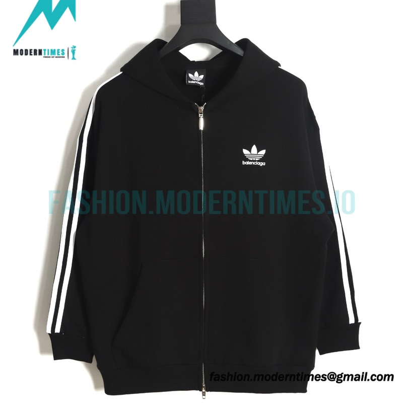 Balenciaga - Adidas 23FW Cloverleaf Co-branded Hooded Coat