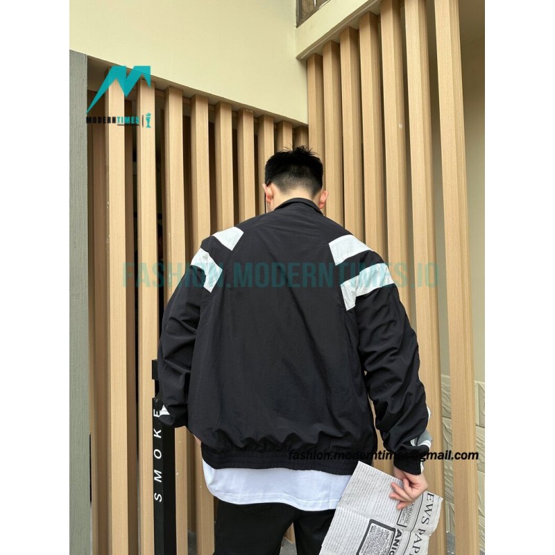 Balenciaga - Embroidered Stand-up Collar Zipper Jacket