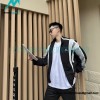 Balenciaga - Embroidered Stand-up Collar Zipper Jacket