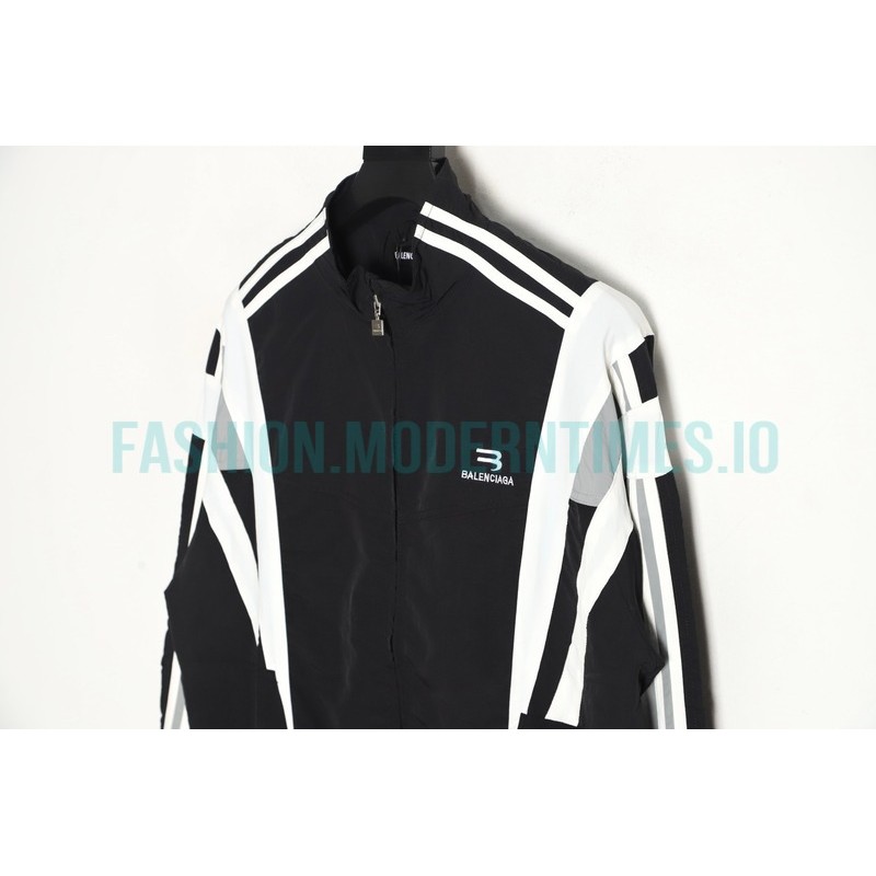 Balenciaga - Embroidered Stand-up Collar Zipper Jacket
