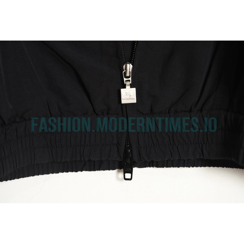Balenciaga - Embroidered Stand-up Collar Zipper Jacket