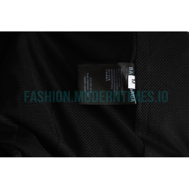 Balenciaga - Embroidered Stand-up Collar Zipper Jacket