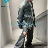 Balenciaga - 23FW Heavy Hand Painted Denim Jacket