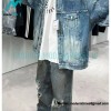 Balenciaga - 23FW Heavy Hand Painted Denim Jacket