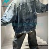Balenciaga - 23FW Heavy Hand Painted Denim Jacket