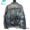 Balenciaga - 23FW Heavy Hand Painted Denim Jacket