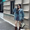 Balenciaga - 23FW Heavy Hand Painted Denim Jacket
