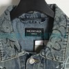 Balenciaga - 23FW Heavy Hand Painted Denim Jacket