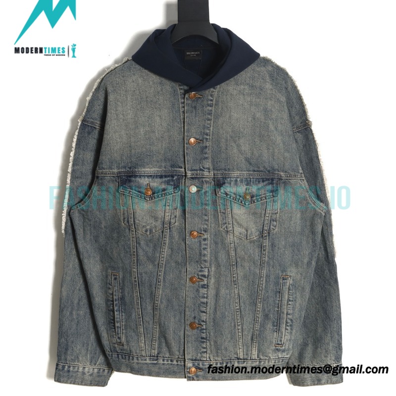 Balenciaga - 23FW Spliced To Make Old Denim Coats
