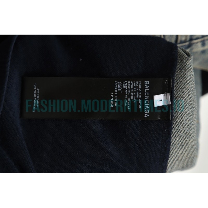 Balenciaga - 23FW Spliced To Make Old Denim Coats