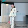 Balenciaga - 23FW Double Patchwork Embroidered Letter Sport Coat