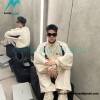 Balenciaga - 23FW Double Patchwork Embroidered Letter Sport Coat