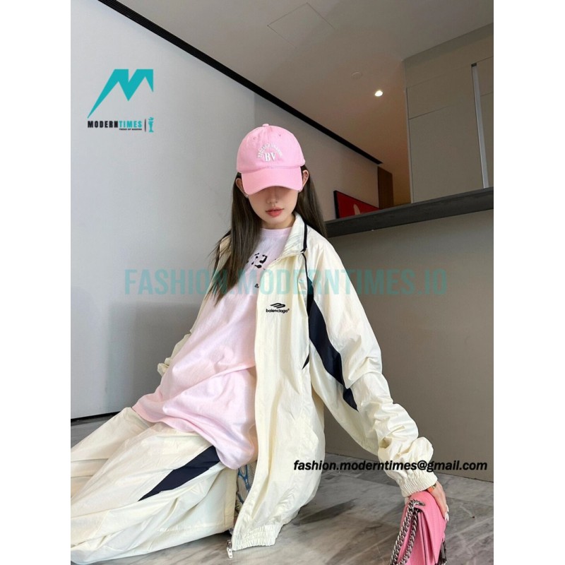 Balenciaga - 23FW Double Patchwork Embroidered Letter Sport Coat